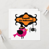Carte Tweet T-shirts et cadeaux Halloween (Devant/Arrière en situation)
