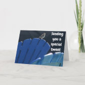 Carte TWEETING **13ème ANNIVERSAIRE VOUS SOUHAITE** (Devant)