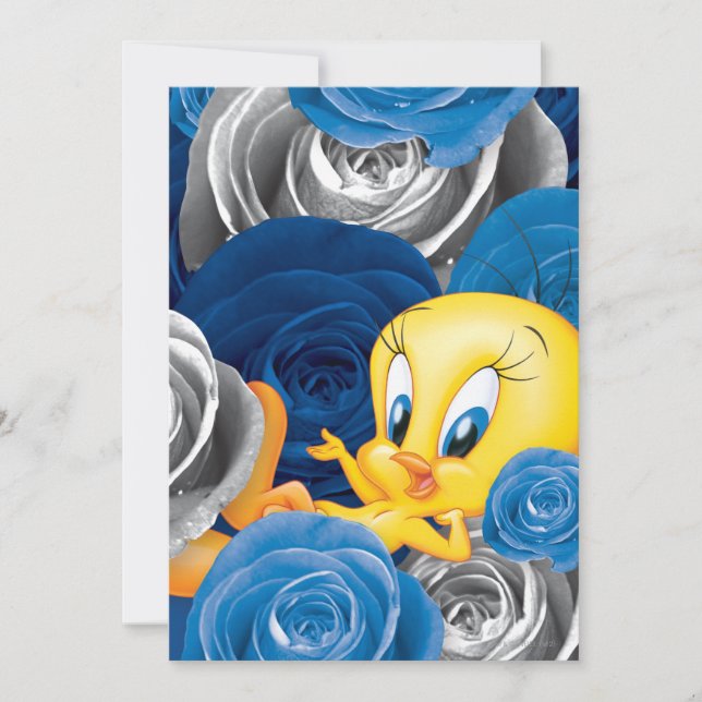 Carte TWEETY™ Avec Roses (Devant)