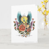 Carte Tweety Blue Wings (Fleur jaune)