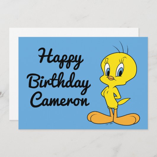 Carte TWEETY™ | Clever Bird (Devant / Derrière)