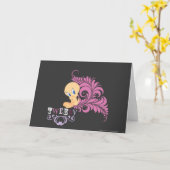 Carte Tweety Sitting 2 (Fleur jaune)