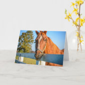 Carte Twilight Rose | Cheval de course Pur-sang (Fleur jaune)