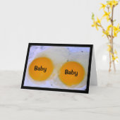 Carte Twin Babies ? - C'est le Spécial Oeuf-stra ! (Fleur jaune)