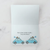 Carte Twin Boys Fiat 500 Félicitations (Intérieur)