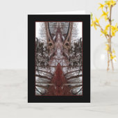 Carte Twin Burgundy Bridge (Fleur jaune)