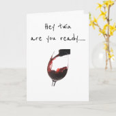 CARTE **TWIN** ÊTES-VOUS PRÊT À CÉLÉBRER "NOUS" (Fleur jaune)