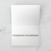 CARTE TWIN-HAD S'EST AMUSÉ À CÉLÉBRER NOTRE ANNIVERSAIRE (Intérieur)