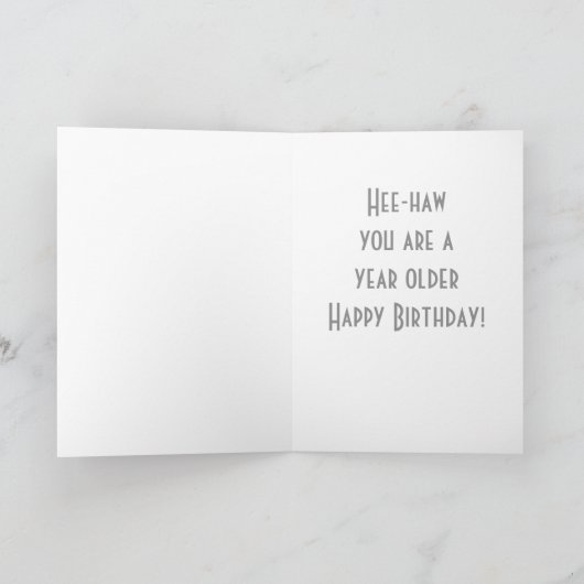 CARTE TWIN-HEE AVEZ-VOUS UN AN D'HUMOUR DE NAISSANCE (Intérieur)