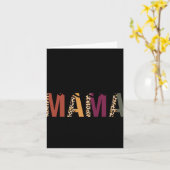 Carte Twin Mama Mothers Day Squared Mommy Leopard New Mo (Fleur jaune)
