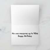 CARTE TWIN-NO ONE MESURES JUSQU'À "VOUS" (ANNIVERSAIRE) (Intérieur)