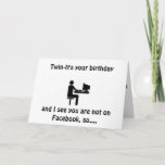 Carte ***TWIN**-NOT sur FACEBOOK SO A CARD FOR "YOU"<br><div class="desc">ONLY A CARD VEUT DUE FOR "MY TWIN" ON HIS OR HER BIRTHDAY!!!!</div>