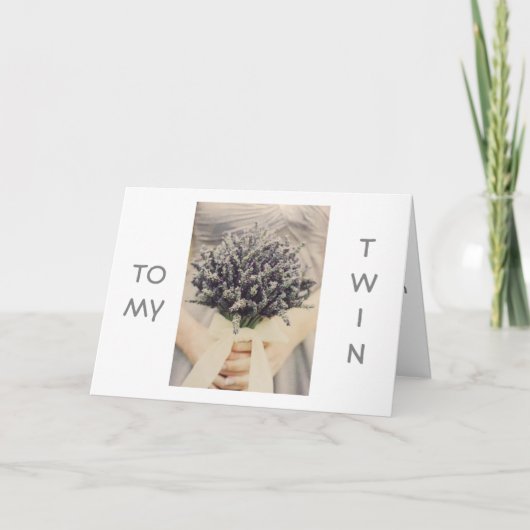 CARTE ***TWIN** NOUVEAU VOYAGE COMME VOUS AVEZ WED FABUL (Devant)