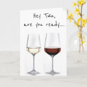 CARTE **TWIN** PRÊT À CÉLÉBRER **NOTRE ANNIVERSAIRE** (Fleur jaune)