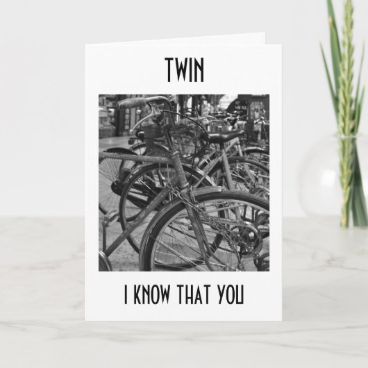 CARTE ***TWIN*** PROFITEZ DE LA MARCHE ANNIVERSAIRE SOUH (Devant)