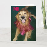 CARTE TWIN-PUT ON BEST TUTU AND ENJOY YOUR BIRTHDAY<br><div class="desc">THIS REDRIVER IS TELLEMENT READY TO CELEBRATE "YOUR TWIN'S BIRTHDAY" ET HER PINK TUTU SAYS IT ALL. ALONG WITH YOUR WORDS,  MAKE HER DAY "SPECIAL" WITH THIS CARD !</div>