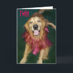 CARTE TWIN-PUT ON BEST TUTU AND ENJOY YOUR BIRTHDAY<br><div class="desc">THIS REDRIVER IS TELLEMENT READY TO CELEBRATE "YOUR TWIN'S BIRTHDAY" ET HER PINK TUTU SAYS IT ALL. ALONG WITH YOUR WORDS,  MAKE HER DAY "SPECIAL" WITH THIS CARD !</div>