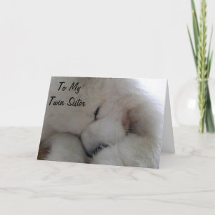 CARTE TWIN SISTER BIRTHDAY WISH FROM MY HEART