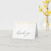 Carte Twinkle Little Star Merci | Gris (Fleur jaune)