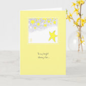 Carte Twinkle Stars Accueil inspiré (Fleur jaune)