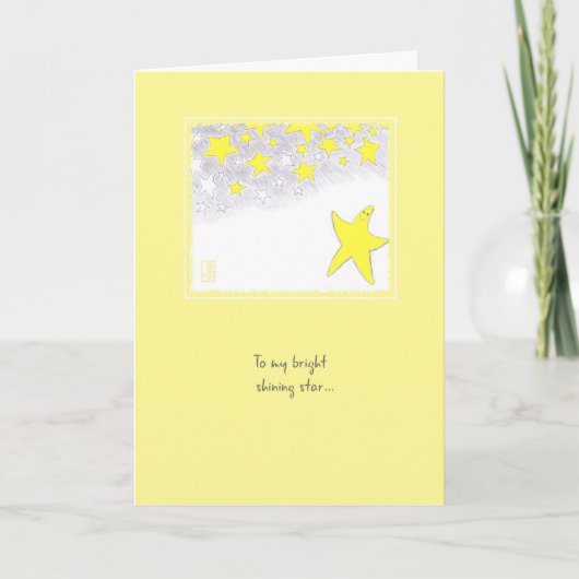 Carte Twinkle Stars Félicitations Salutation (Devant)