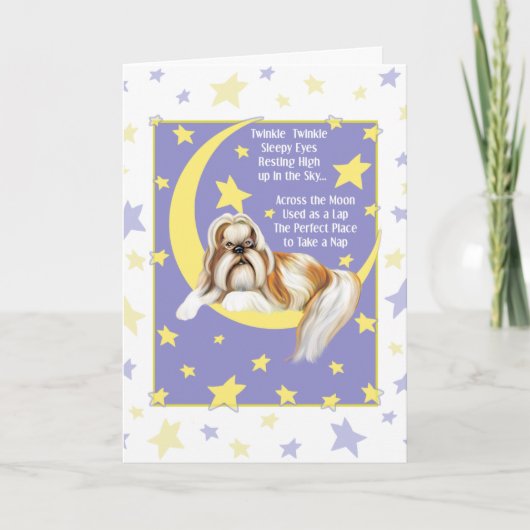 Carte Twinkle Twinkle Shih Tzu (Devant)