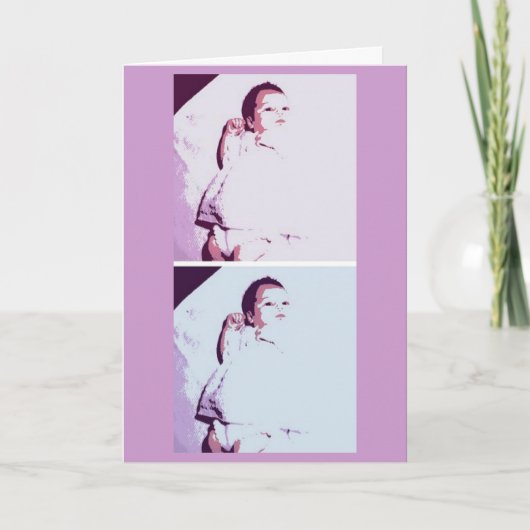 Carte Twins Babies Félicitations (Devant)