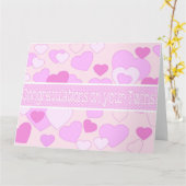 Carte Twins Baby Girls félicitations (Fleur jaune)