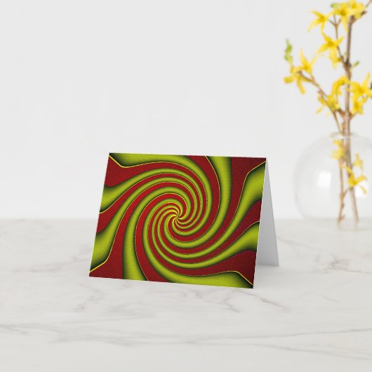 Carte Twirling Leaf....... (Fleur jaune)