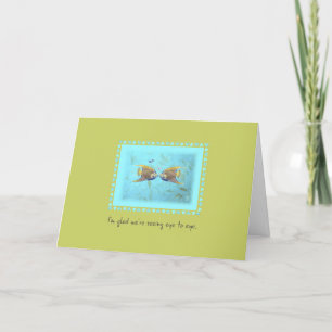 Carte TWO Angelfish Sweet Angel Eye to Eye Card