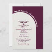 Carte Two Color Cloud Dancer White and Burgundy Arch (Devant)