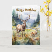 Carte Two Deer (Fleur jaune)