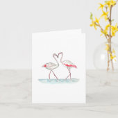 Carte Two Doofs in Love Folded Note Card (Fleur jaune)