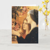 Carte Two Girls with an Oleander by Gustav Klimt (Fleur jaune)