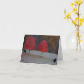 Carte two maples three cow (Fleur jaune)