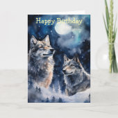 Carte Two Wolves in Winter (Devant)