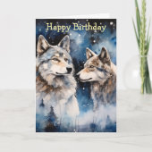 Carte Two Wolves in Winter (Devant)