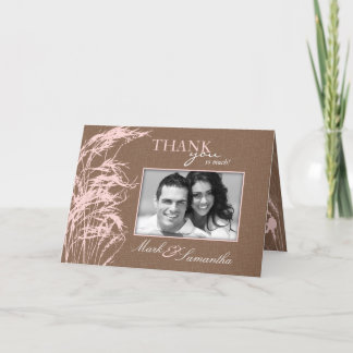 Carte TY de la douce mariée d'automne