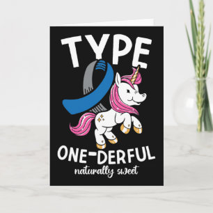 Carte Type One Derful Naturellement Sucré Diabète