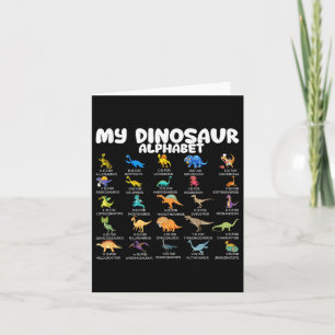 Carte Types De Dinosaures Mon Alphabet Dinosaure Retour