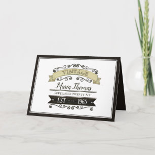 Carte Typographie Anniversaire Drôle Âgé À Perfection