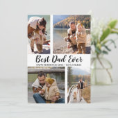 Carte Typographie branchée 4 Photo Collage Fête des père (Debout devant)