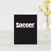 Carte Typographie de football Art moderne Swish Abstrait (Fleur jaune)