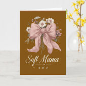 Carte Typographie de script Maman Douce Grandmillennial (Fleur jaune)