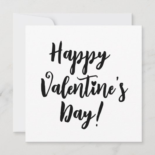 Carte typographie de script moderne Heureuse Sainte-Vale (Devant)