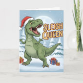 CARTE TYPOGRAPHIE DRÔLE DE NOËL (Devant)