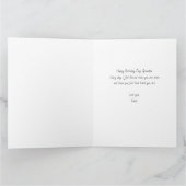 Carte Typographie du Doodle Gold Black 3 Photo Anniversa (Intérieur)