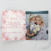 Carte Typographie Élégante Florale Moderne (Intérieur)