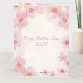 Carte Typographie Élégante Florale Moderne (Dos)