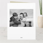 Carte Typographie Fête des pères Certifiée Meilleur Papa (Dos)